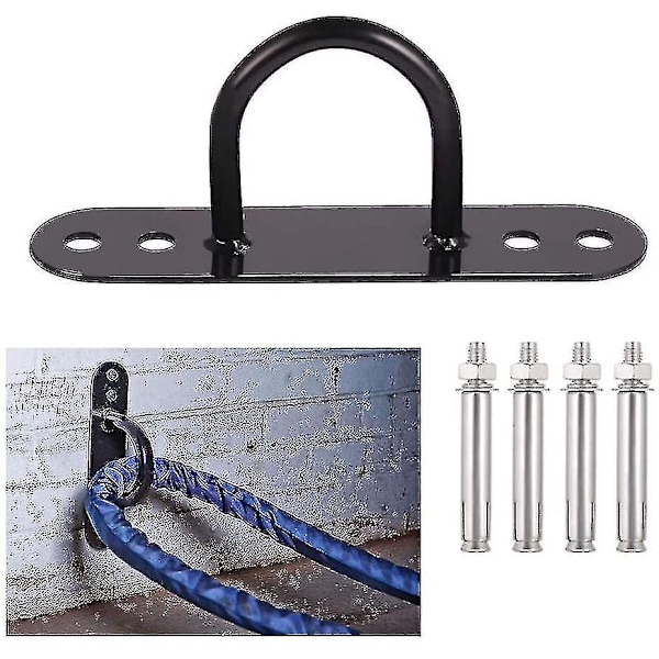 Väggfäste för Battle Rope, Med Skruvar, 300kg Hållbart Vägg-/Takfäste [DB]