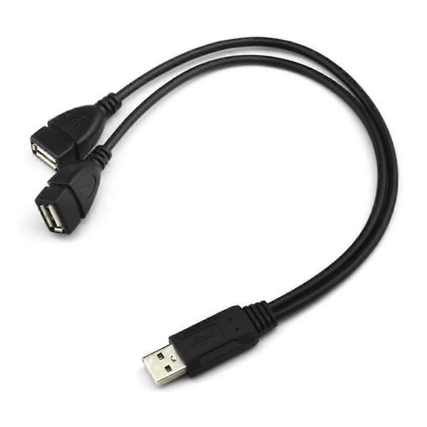 Y-kabel Dobbel USB-port Utvider Hub Data Lader Strøm Split Adapter [db]