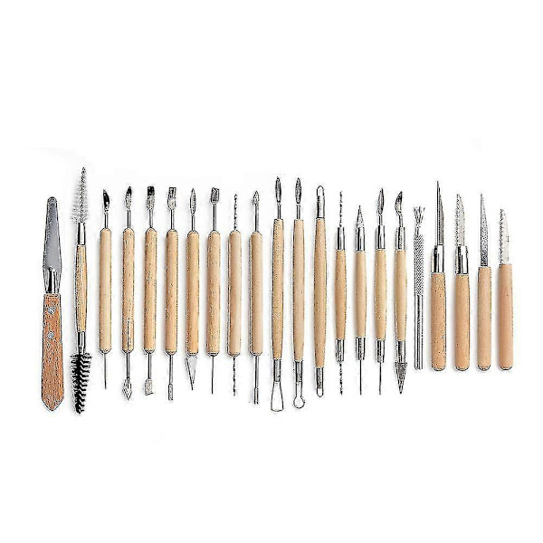 45 stk Polymer Clay Værktøjer Modellering Ler Skulptur Værktøjer Sæt Til Keramik Skulptur Træ Dotting Værktøjer DB 45PCS