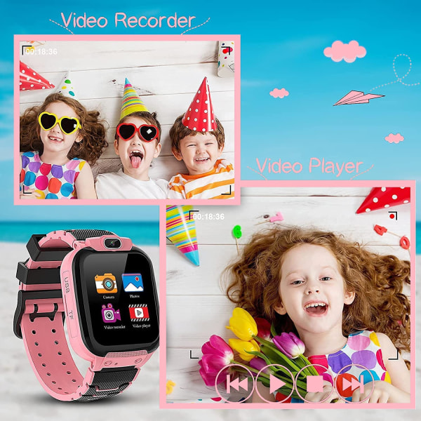 Watch lapsille, Video 16 -pelimusiikkisoitin, HD-kamera 80 MP ääninauhuri, hälytyskosketusnäyttö
