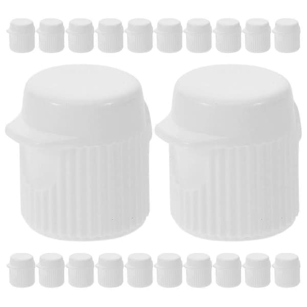 Tandkräm Flip Cap Plastlock för Tandkrämstub, 100-pack [DB]