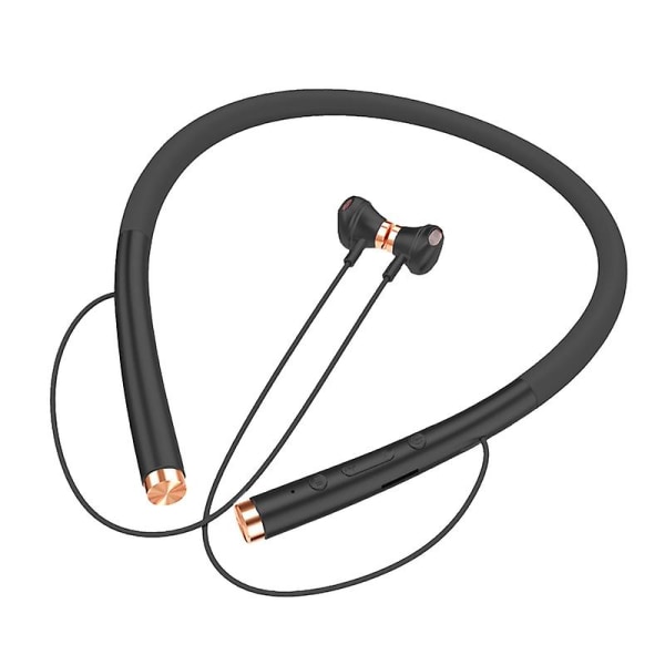 Nackbandshörlurar Bluetooth-kompatibel 5.0 Stereoljud Vattentät Hängande Nackband Trådlöst Headset För Sport Jikaix Black