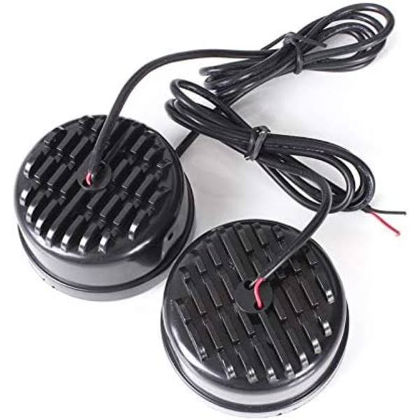 2 kpl 12V 4.5W valkoiset pyöreät päiväajovalot Auton yleiskäyttöiset pyöreät 9 LED -sumuvalot