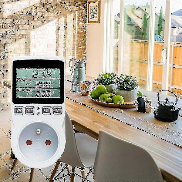 -digitaalinen lämpötila, Ing Ing Tat -pistorasia LCD-lämpötila, 230 V lämpötilalle Le [DB]