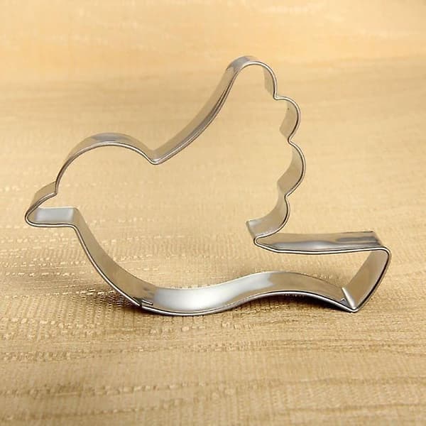 Fugleformet Kakeform i Rustfritt Stål Sjokoladekjeksform Bakeverktøy [DB]