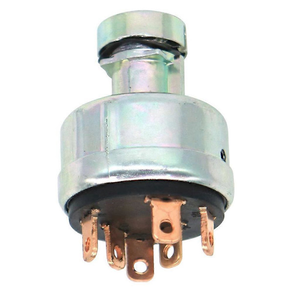4186743 4186745 Tändningslås med 2 Nycklar för EX160WD EX200 Grävmaskin Tändningslås Cylind [DB] Silver