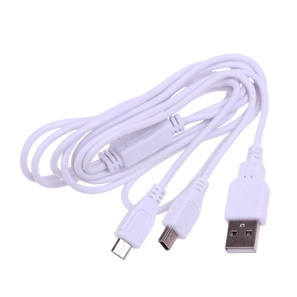 2-i-1 USB-kabel Micro USB Mini-USB till USB-kabel Snabbladdning för mobiltelefon [DB] 2m