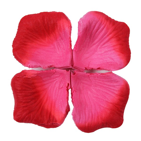 1200 stk/12 pose Attraktivt kunstig roseblad Bred applikasjon ikke-vevd stoff Realistisk gjør-det-selv falske blomsterblad til bryllup Jikaix Dark Red