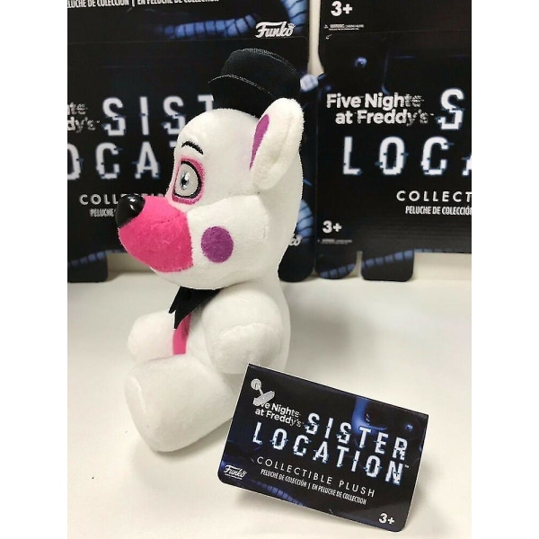 Fnaf Viisi Yötä Freddyllä Sisar Sijainti Pehmolelu - Funtime Freddy Wi_l [DB] White