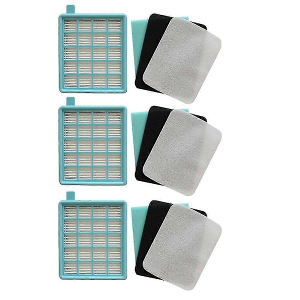 3 Kit Hepa-filter För Fc8470 Fc8471 Fc8472 Fc8473 Fc8474 Fc8476 Fc8477 Dammsugartillbehör [db] As shown