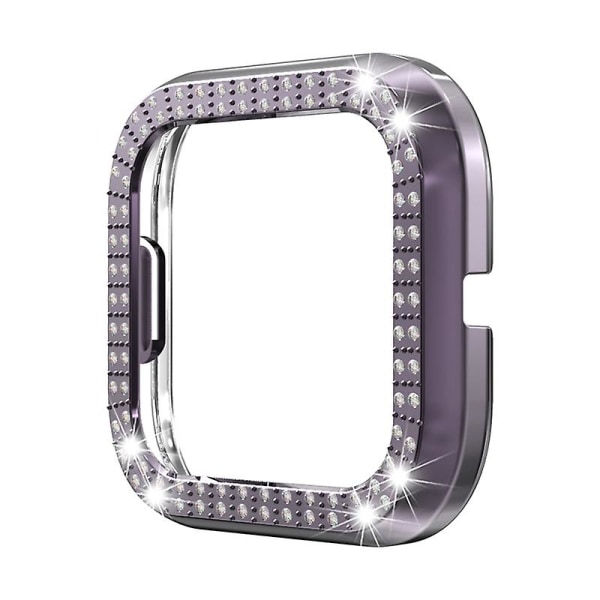Stilfuld Rhinestones Smart Watch Protection Plating Cover Case Shell For Versa 2 Jikaix Grey