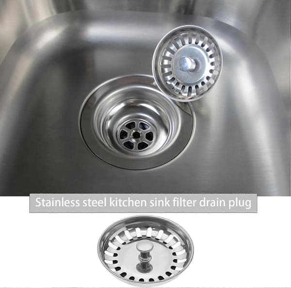 Vask Kollektion 114mm Rustfrit Stål Køkkenvask Kurv Si Prop Afløbsrør Egnet til 83-90mm Vask Diameter Køkkenvask Tilbehør [DB]