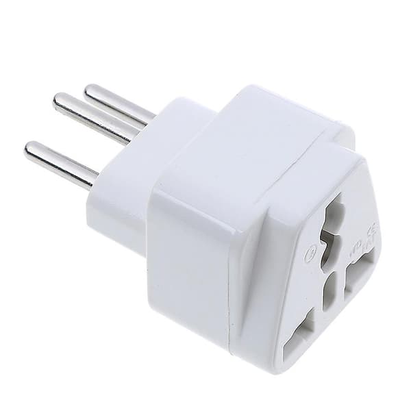 Universal UK/US/EU till Schweiz Schweiz AC-strömadapter Reseadapter [DB] White 1pc