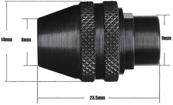 2 Set Universal Multi Quick Change Nyckellös Chuck För Dremel 4486 Rotationsverktyg 3000 4000 7700 8200 [DB]
