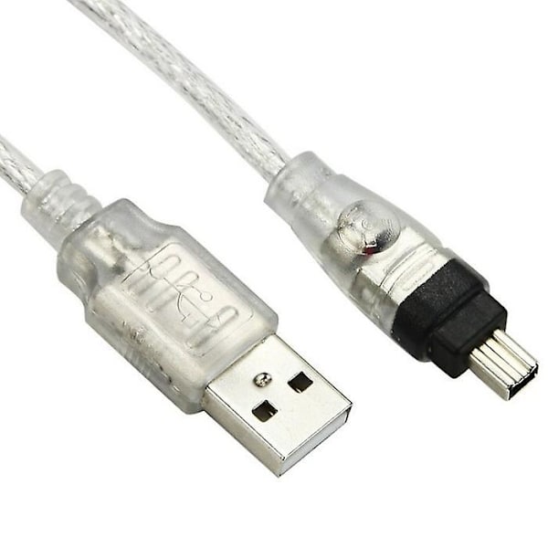 USB hann til Firewire IEEE 1394 4-pin hann iLink adapterkabel for SONY DCR-TRV75E DV (FW-037) {DB}