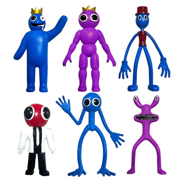 Rainbow Friends 6 Rainbow Friends Håndlavede Dukker M db E 6PCS