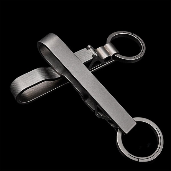Titaaninen vyön solki Titaaninen vyötäröklipsi avaimenperän tarvikkeet avaimenperän pidike ulkokäyttöön kannettava työkalu