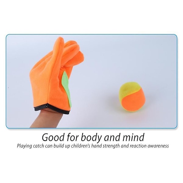 Kasta och Fånga Bollset, Velcro Boll och Fånga Spel med 6 Material Velcro Bollar [Db] big