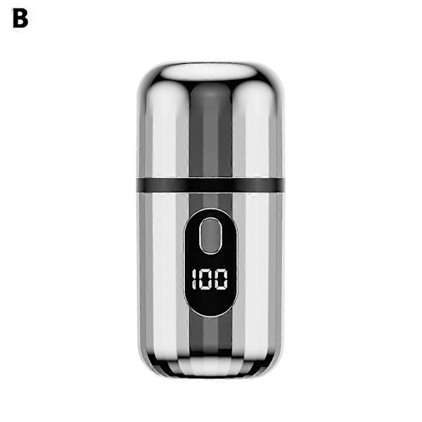 Sopami Mini Elektrisk Rakapparat, Portabel Fickrakapparat för Män och Kvinnor [DB] Silvery