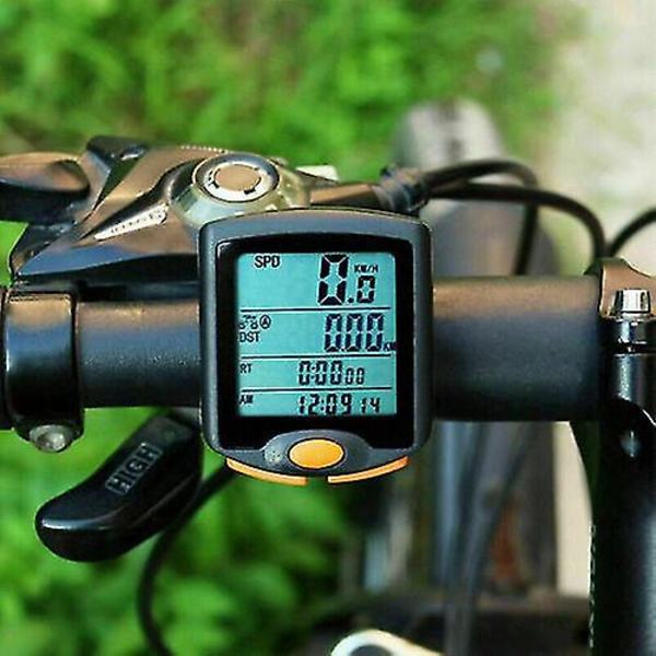 Vandtæt cykelcomputer trådløs LCD kilometertæller cykel