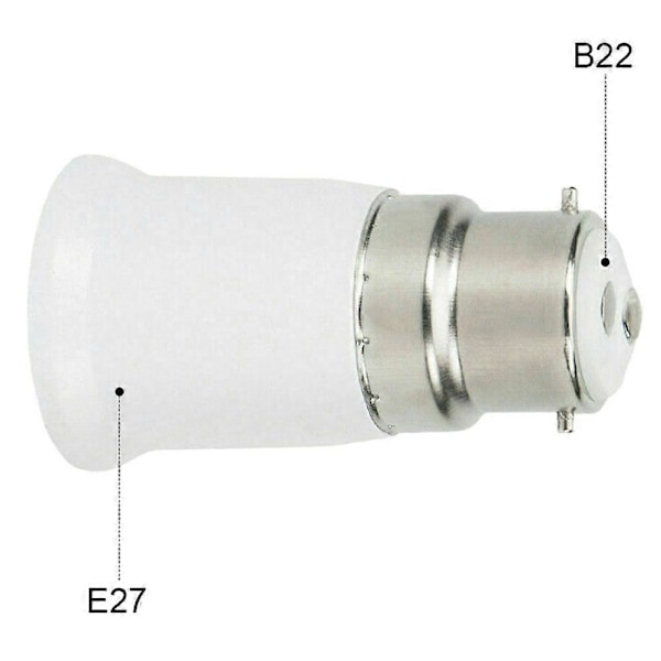 BC B22 - Es E27 -sovitin bajonettikannalla alasvalolle Edison-kierrelampun muunninpidike [DB] 8 Pcs