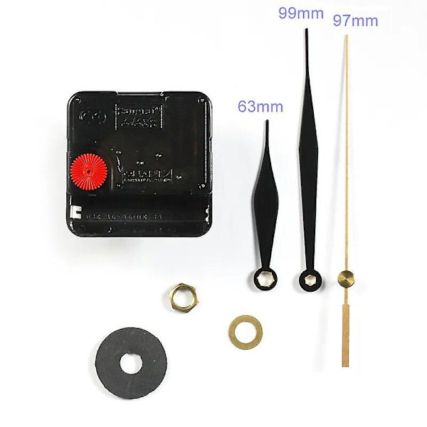 6168s Klocktillbehör Kvartsrörelse 6mm Skruvaxellängd Plast Sveprörelse Med Klockvisare 12# Diy Klockset [db]