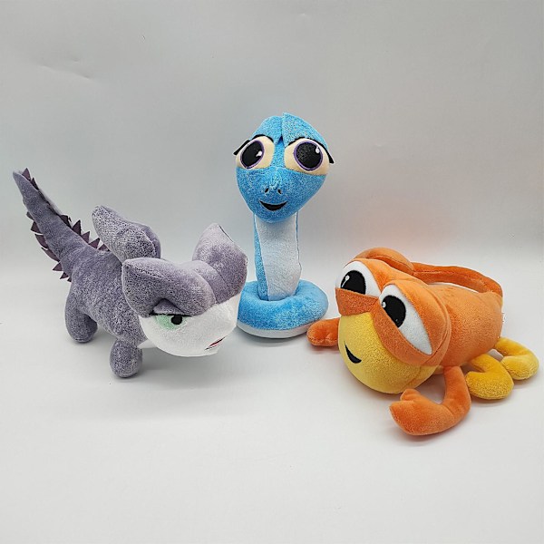 Plushleker - Koala, Skorpion, Øgle, Edderkopp, Slange Myk Utstoppa Dyreleker, Søte Tegneseriefigurer Dyr Dukke [DB] Lizard