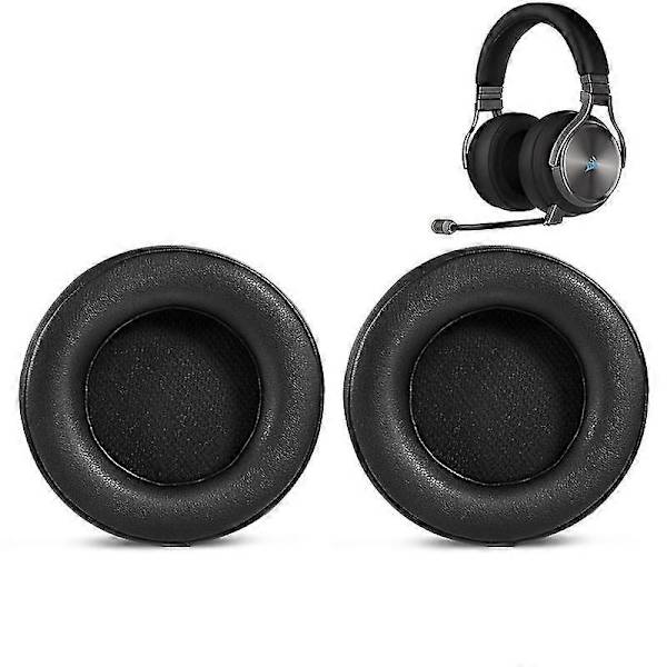 1 Par Ørepudeudskiftning Kompatibel med Corsair Virtuoso RGB Wireless SE Gaming Headset H [DB] Black
