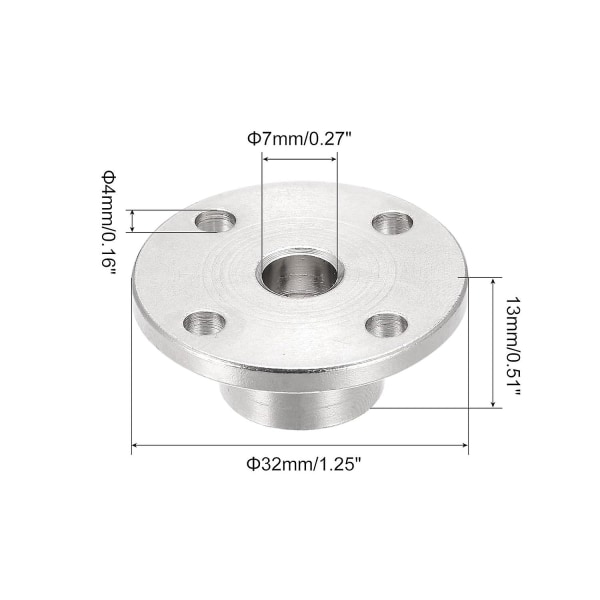 7mm flenskoblingskontakt for DIY RC-modellmotorer (4 stk.)