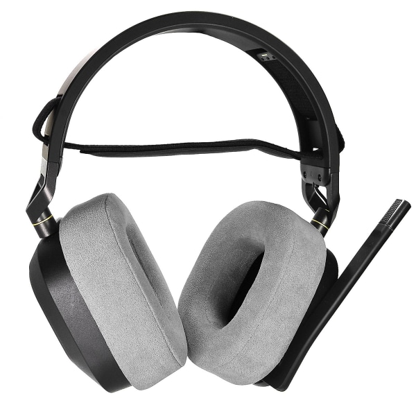 Premium Memory Foam Øreputer for CORSAIR HS80 RGB Øretelefon Slitesterke Ørekopper [DB]