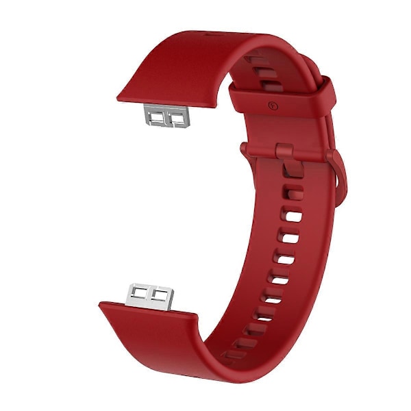 Blød silikone urrem til Huawei Watch Fit - Grøn [DB] Multicolor Wine Red