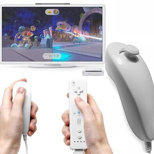 Mini Portable Arch Design venstre Gamepad Håndtag Controller til Wii/wii U Game Console Jikaix Blue