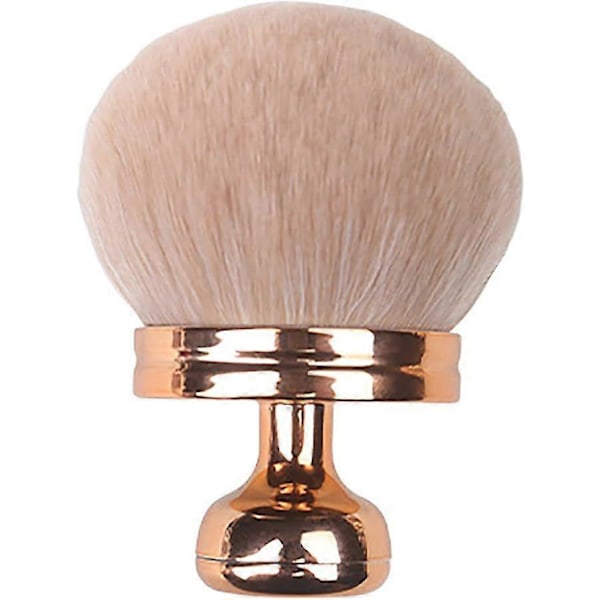 Extra Stor Kroppssminkborste För Ben & Bronzer Solskyddsmedel Applikator Foundation Oval Med Väska Guld Svamp [DB] rose golden