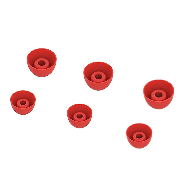 6 st Ersättningsöronspetsar Mjuka Silikonhörlurar Hölje för Samsung Galaxy Buds2 DB Red Style A