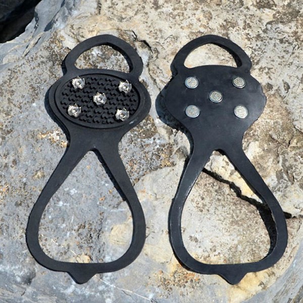 1 Par Barnens Isdubbar Traction Cleats Spik för Vintervandring Säkerhetssko Grepp på Is Snö för Barn Flickor och Pojkar db