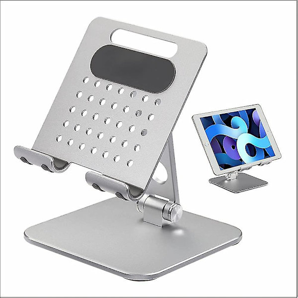 Tablet Stativ - Justerbar Aluminium, Ipad Tablet Stativ, Skrivebordsfeste Kompatibel Med Nettbrett