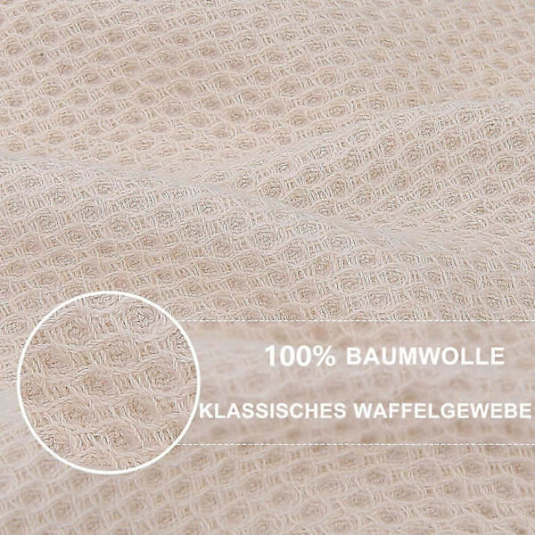 6-pack Bomulls Frotté Diskhanddukar, Superabsorberande Disktrasor med Hängögla [DB] Apricot 34*73cm