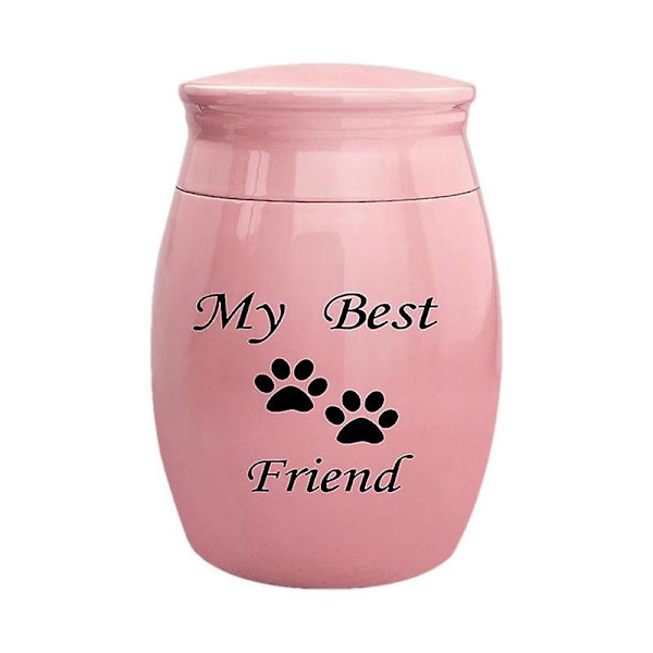 Koiran tuhka-astia My Best Friend Pieni Muistoastia Mini Muistoastia Ihmisen Tai Lemmikin Tuhalle Alumiininen Lemmikin Krematioastia Lemmikkieläimille {Db} Pink