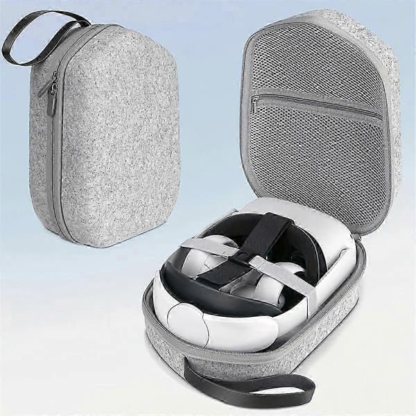 Hardt etui for Oculus Quest 2 Basic/Elite VR Gaming Headset og berøringskontrollertilbehør [DB] One Size