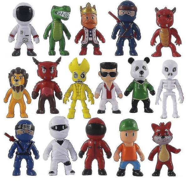 Pvc Stumble Guy Battle Game Karaktärsmodell Juguetes Stumble Guys Anime Action & Toy Figures Set För Barn Födelsedag [xh] [DB] black