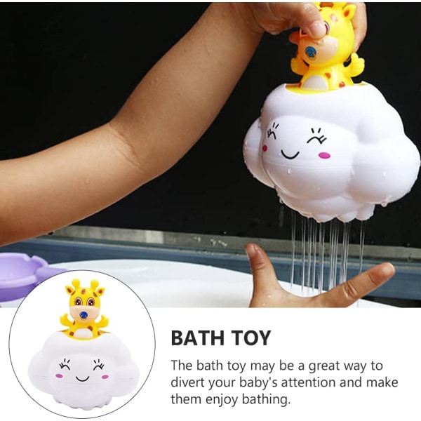 2 Piece Set of Children's Bath Water Toys Waterfall Sprinkler Toys Watering Toys Cartoon Cloud Sprinkler