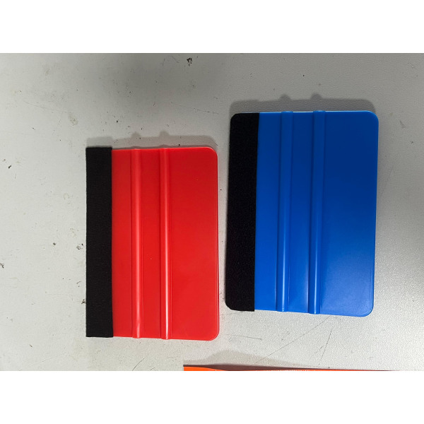 2-pak vinylpakke gummiskraber-mærkatapplikator filtkantskraber Vinduetfarvet gummiskraberværktøj til vinyl-køretøjsgrafik Tapetklistermærke Skiltemager Insta