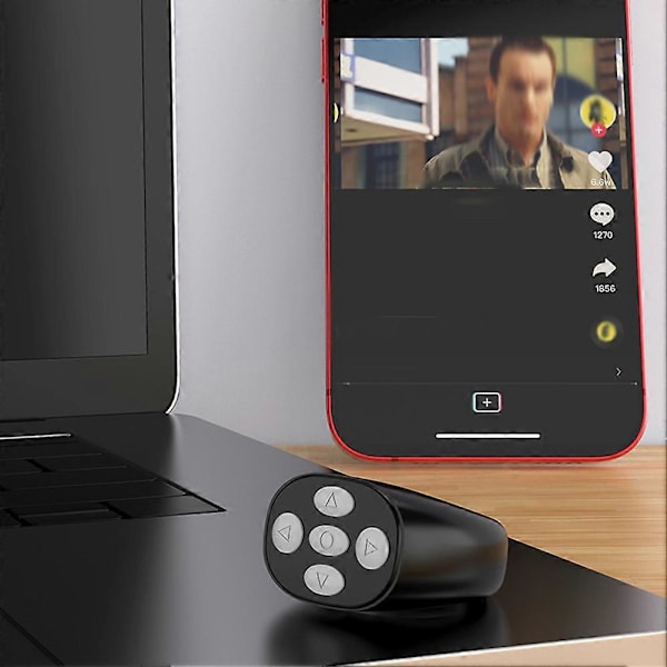 Fingertopps Trådlös BT Fjärrkontroll Multifunktionell Portabel Smart Sida-Vändare för Videovisning [Db] White