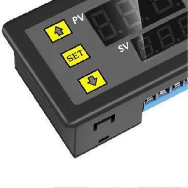 Timer Relæ Modul DC 12V Dobbelt Display Digital Cyklus Forsinkelses Switch Controller Voltmeter 20A [DB]