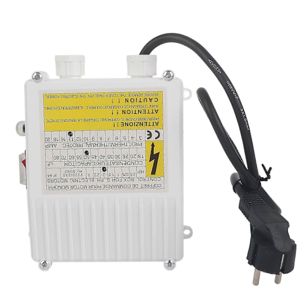 1.5KW 2HP Syväkaivopumppu Uppopumpun Ohjausrasia - Sisäänrakennettu Lämpösuoja, EU Pistoke 220V [DB]