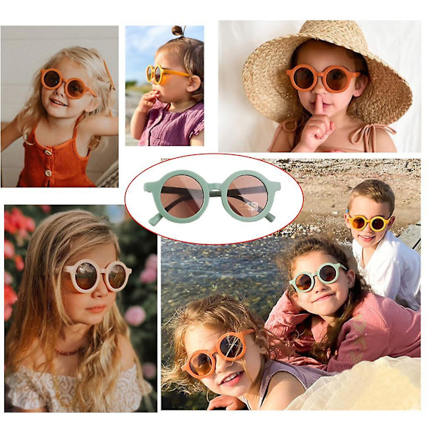2x Pojke Flicka Barn Baby Solglasögon Anti UV Småbarn Barn Utomhus Glasögon [db]