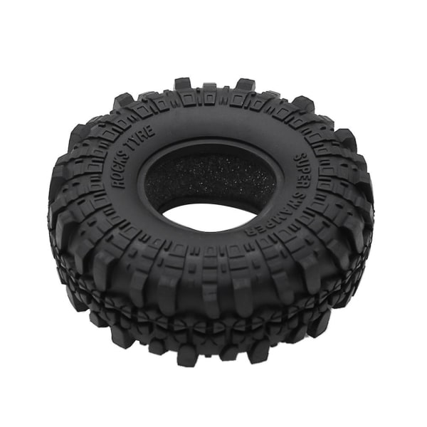 4 stk. 1,9 tommer gummidæk / hjul til 1:10 RC Rock Crawler Axial SCX10 90046 AXI03007 CC01 D9 [DB] black