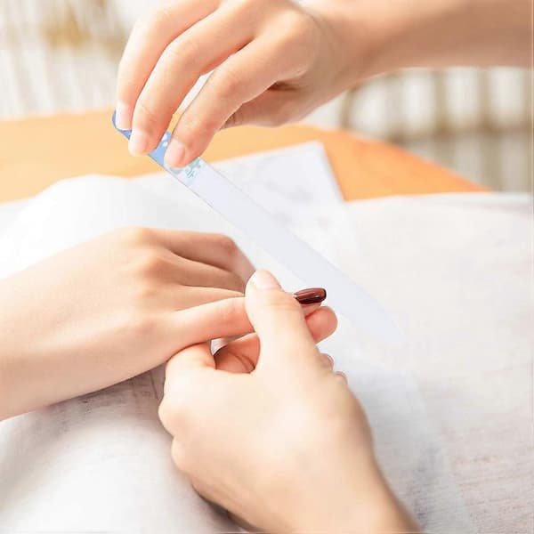 Julglasnagelfilar Set för nagelvård 10 st med gradientfärger[DB]