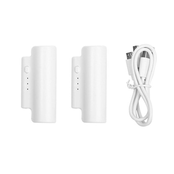 2 stk. 2200mAh Batterier Strømper Power 3-trins Justering Indikatorlampe USB Genopladelig til Elektriske Varmestrømper [DB]
