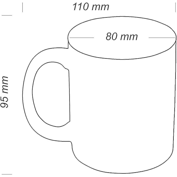 Db Keramisk Krus Med Overraskelseseffekt - Hvidt Fingerdesign - Gadget Kaffekrus Som Gave